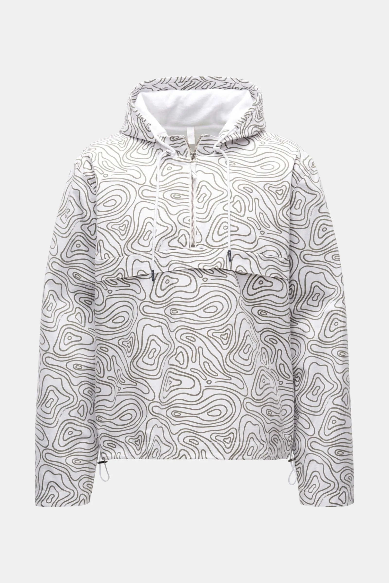 04651/ A TRIP IN A BAG jacket 'Seamap Breaker' white/olive patterned