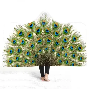 3D peacock Hooded Blanket