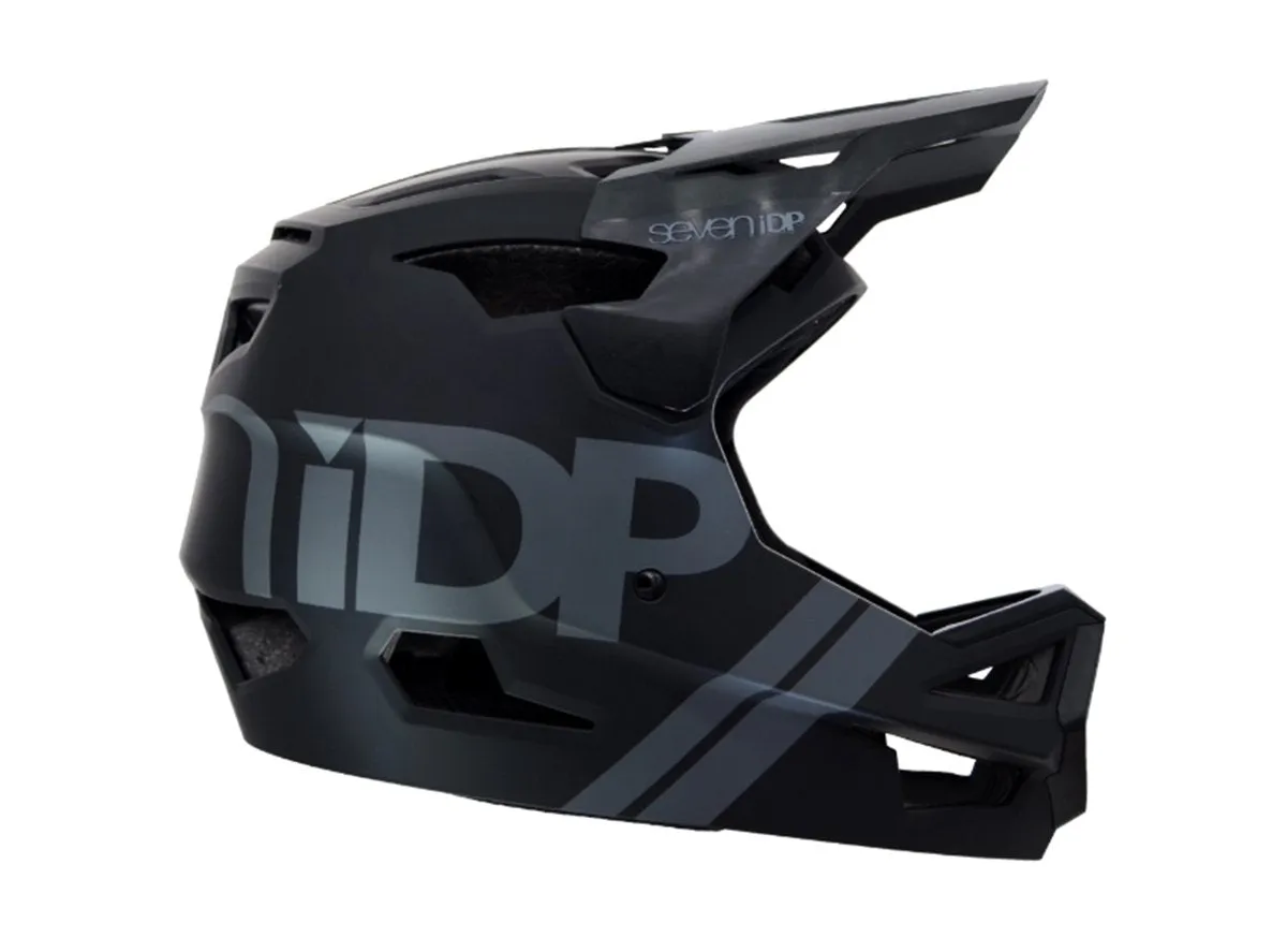 7 iDP Project.23 ABS Full Face Helmet - Matt Black-Gloss Black