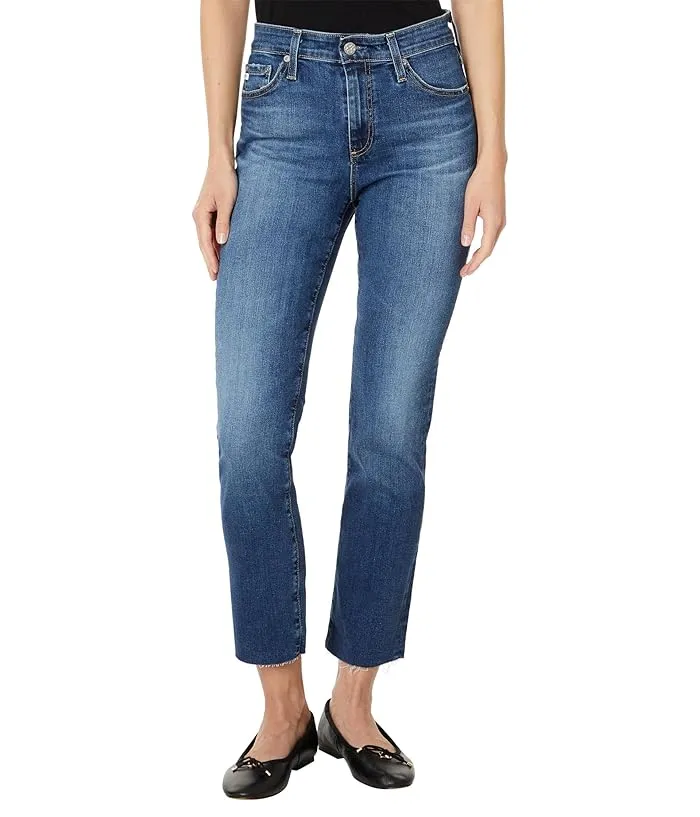 AG Jeans Mari High Rise Slim Straight Crop Jean in 14 Years Collector