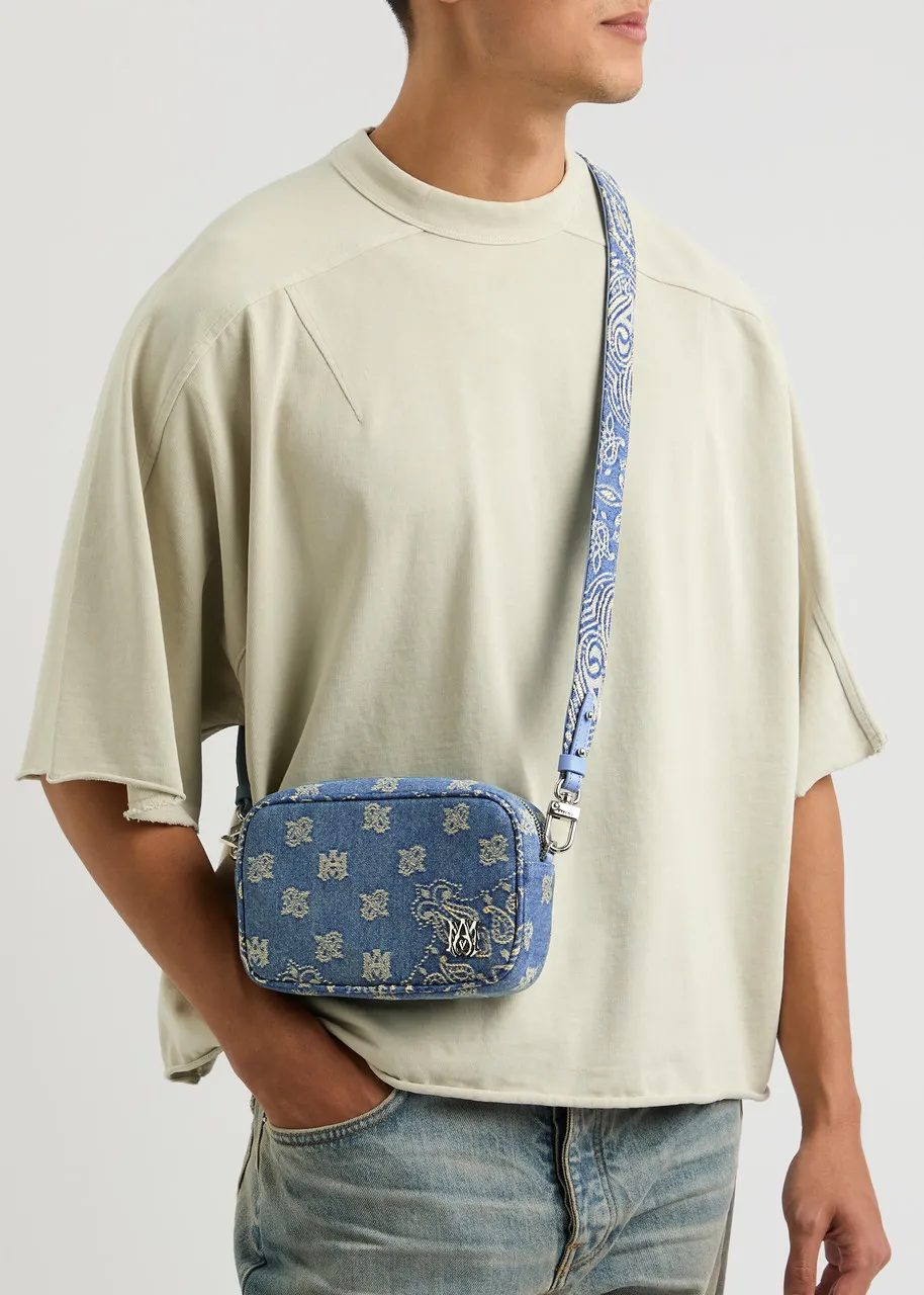 AMIRI Jacquard denim camera bag -                         -                     -                