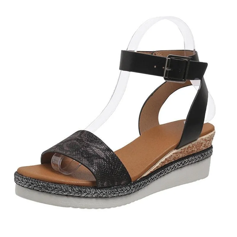 Ankle Strap Wedge Sandals