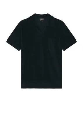 A.P.C. Toweling Short Sleeve Polo