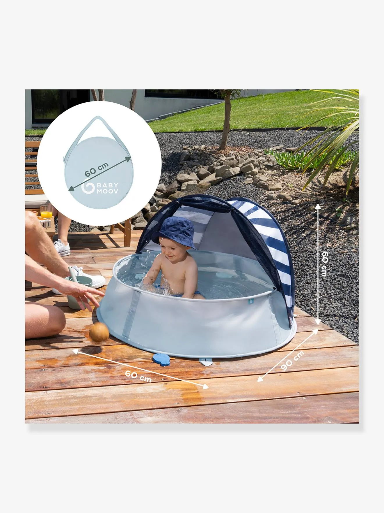 Aquani UV-Protection50+ Pop-Up Tent, by BABYMOOV - green