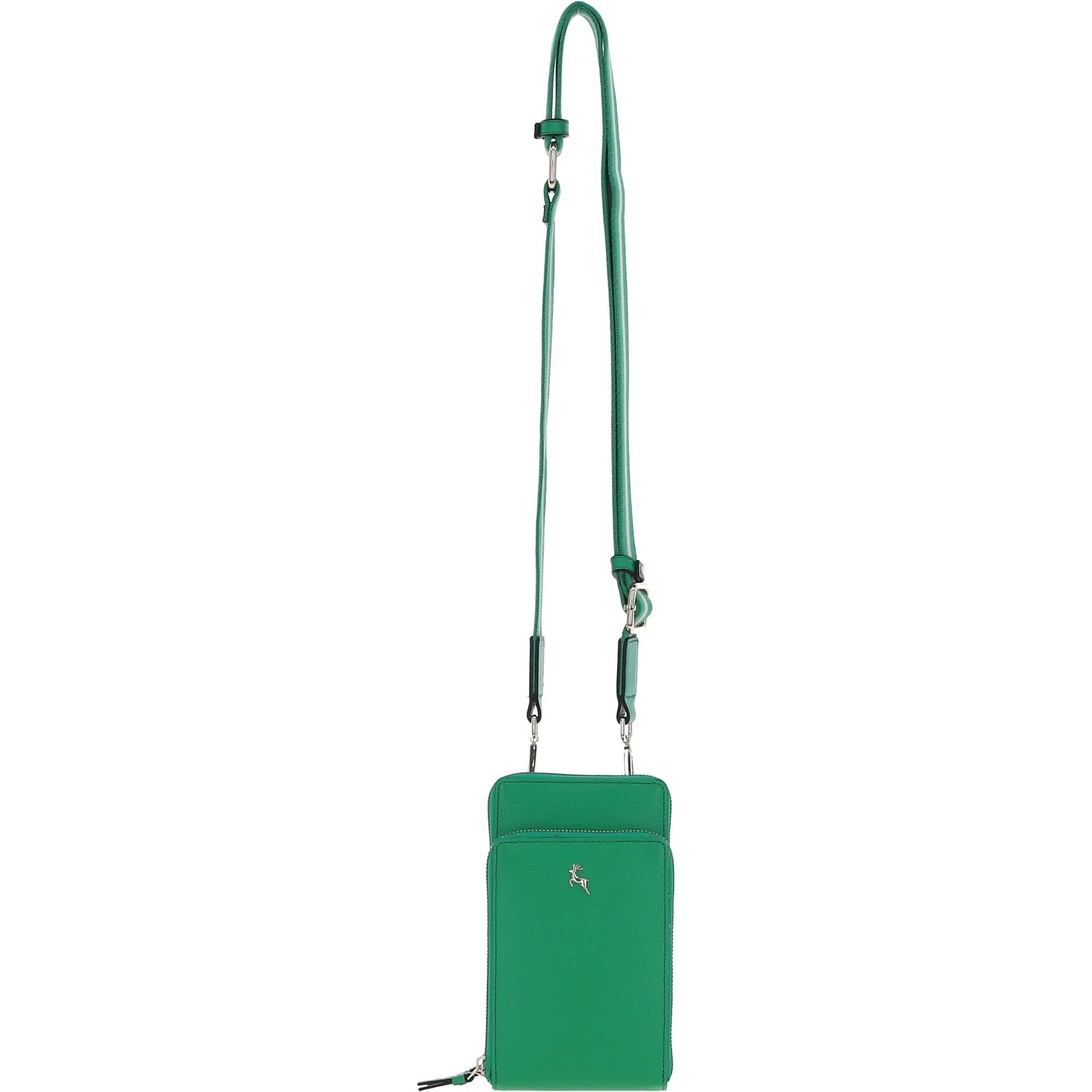 Ashwood Leather Luxury Crossbody Phone Bag Design-X Green: X-31