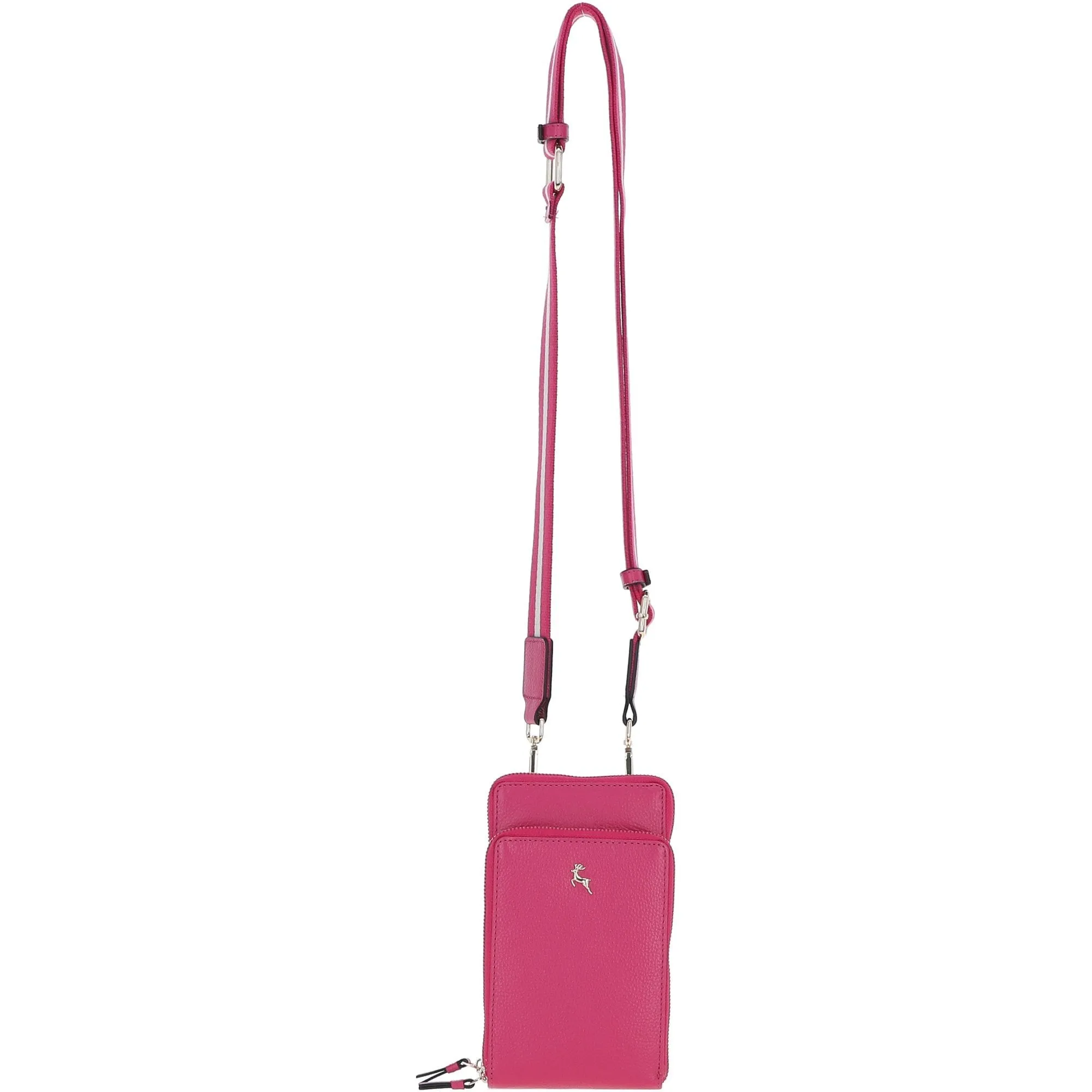 Ashwood Leather Luxury Crossbody Phone Bag Design-X Pink: X-31