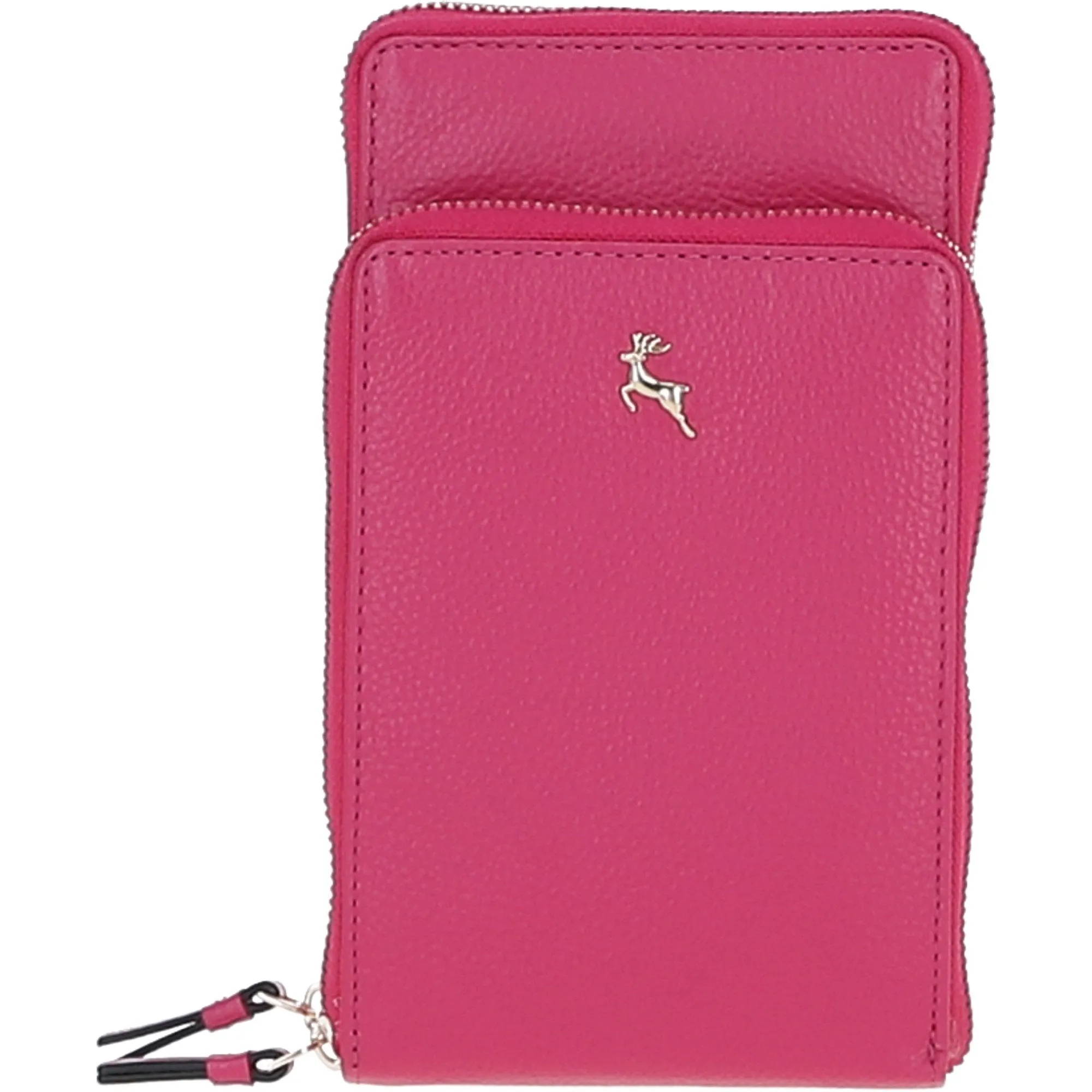 Ashwood Leather Luxury Crossbody Phone Bag Design-X Pink: X-31