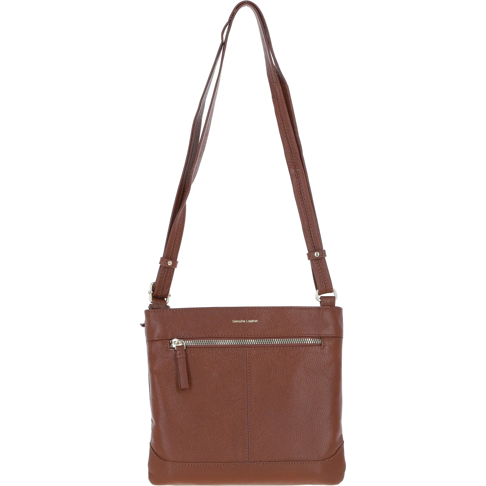 Ashwood Leather Smart Crossbody Bag 2 Tone Tan: 64638/cb-9