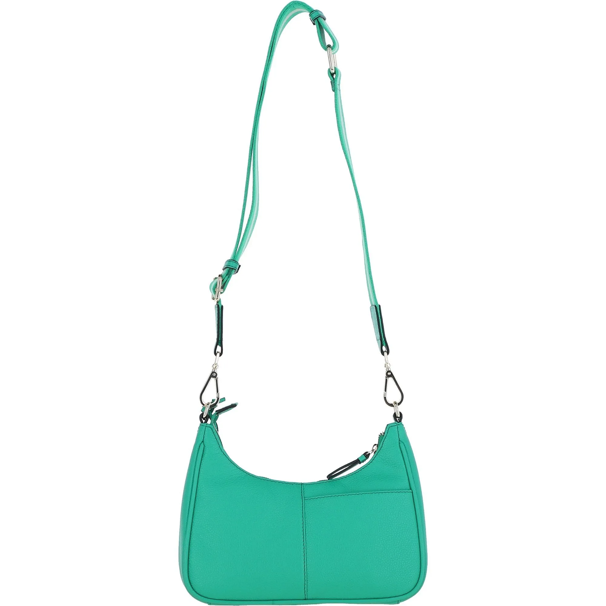 Ashwood Real Leather Crossbody Bag with Webbing Strap Gumdrop Green: 64296