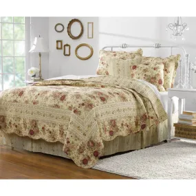 August Grove Abbigail Reversible Quilt Set, Size: Twin, White