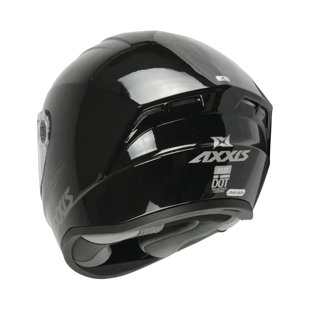 Axxis Draken Plain Helmet - Black