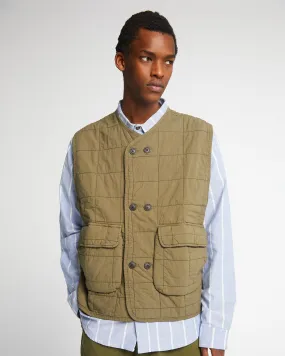 Battle Vest Cotton Quilt Dusty Green