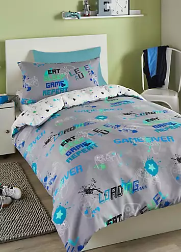 Bedlam Gamer Glow in the Dark Duvet Cover Set | Kaleidoscope