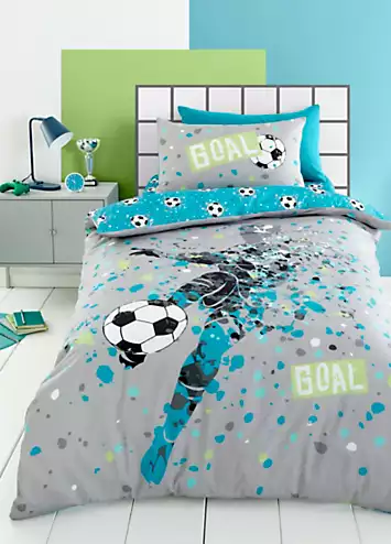 Bedlam Goal Football Duvet Cover Set | Kaleidoscope