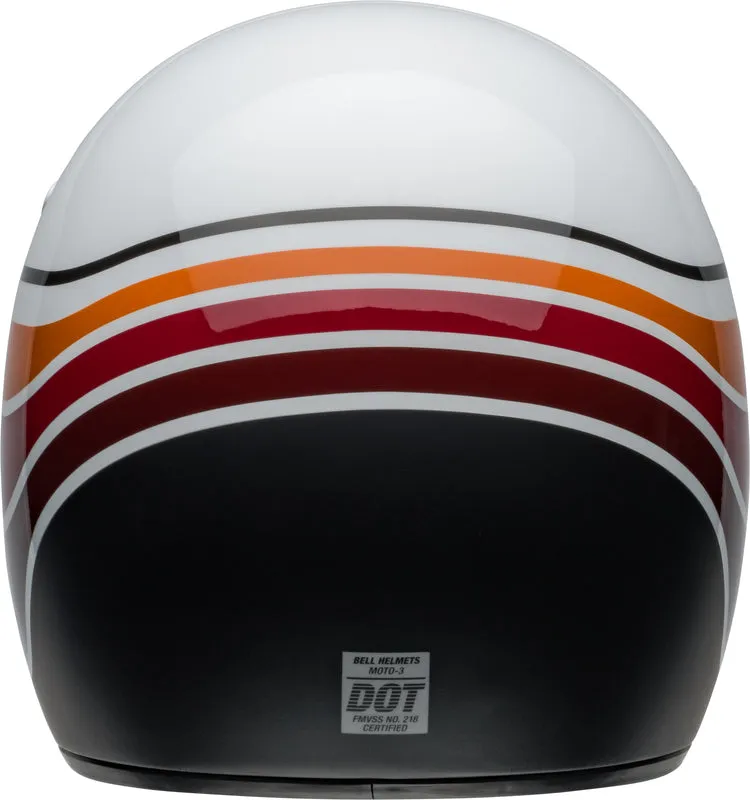 Bell Moto-3 Helmet - RSD Saddleback Satin/Gloss White/Black