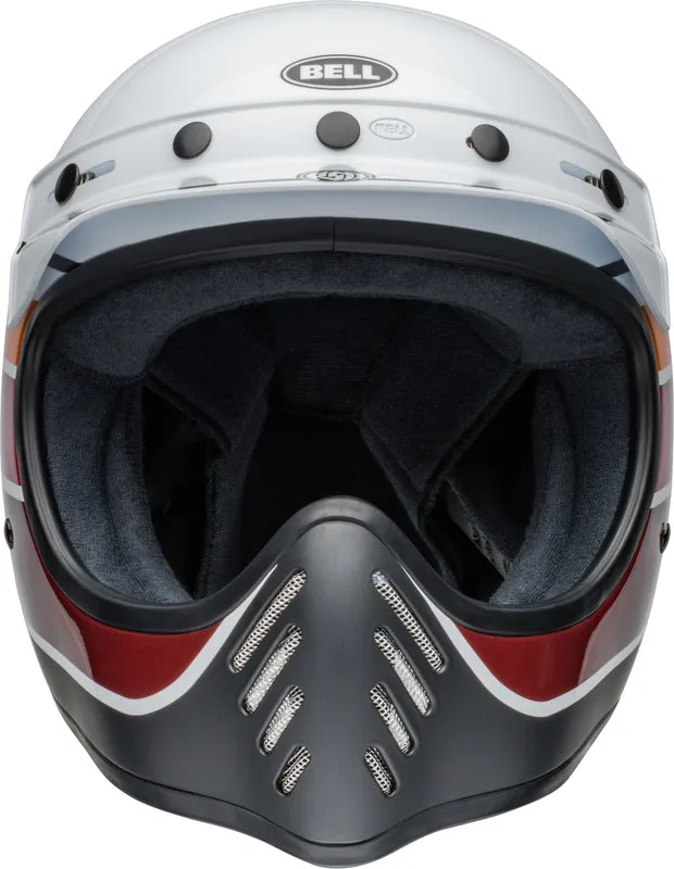 Bell Moto-3 Helmet - RSD Saddleback Satin/Gloss White/Black