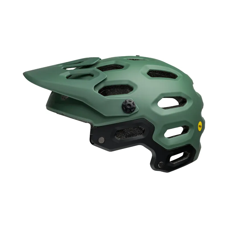 Bell Super 3R MIPS Full Face Helmet - Matt Dark Green-Infrared