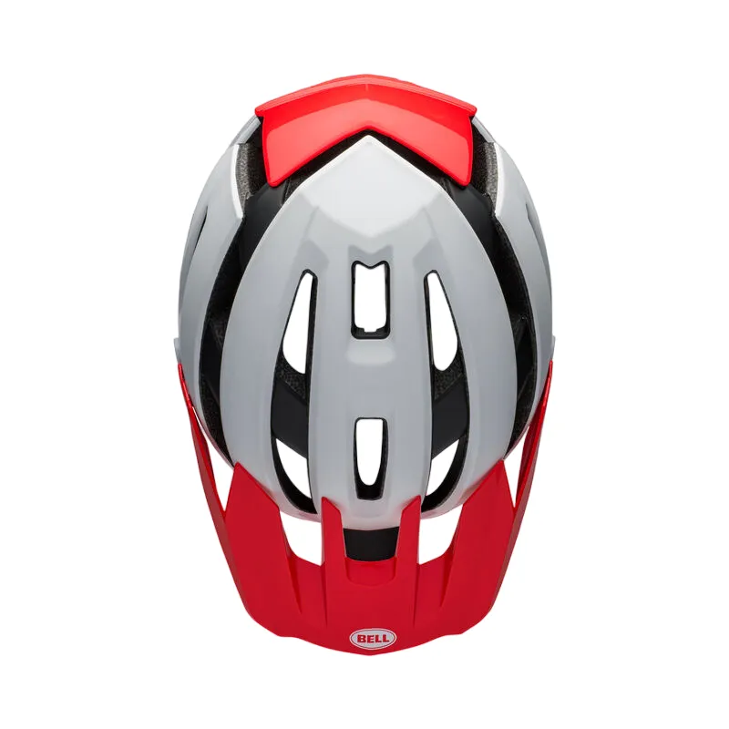 Bell Super Air Spherical MTB Helmet - Matt Gloss White-Infrared