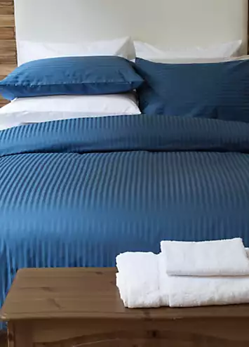 Belledorm Hotel Collection 540 Thread Count Egyptian Cotton Stripe Duvet Cover Set | Kaleidoscope