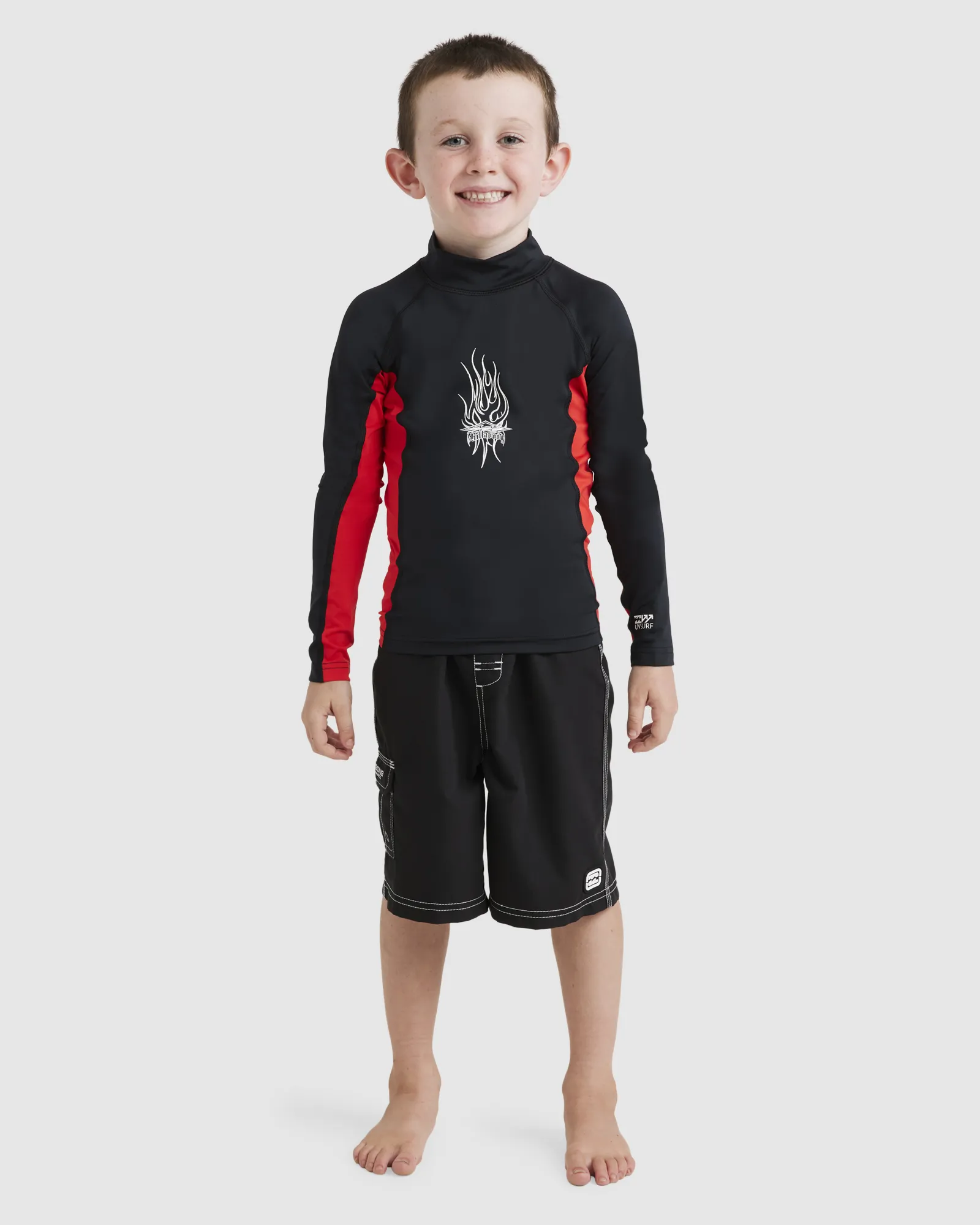 Billabong 0-7 Jimmy Contrast Rash Vest - Black | SurfStitch