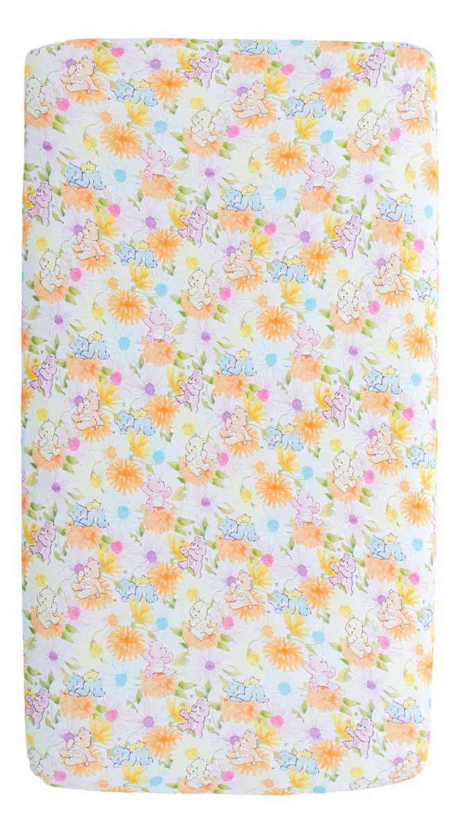 Birdie Bean Care Bears Baby Spring Flowers Bamboo Viscose Crib Sheet