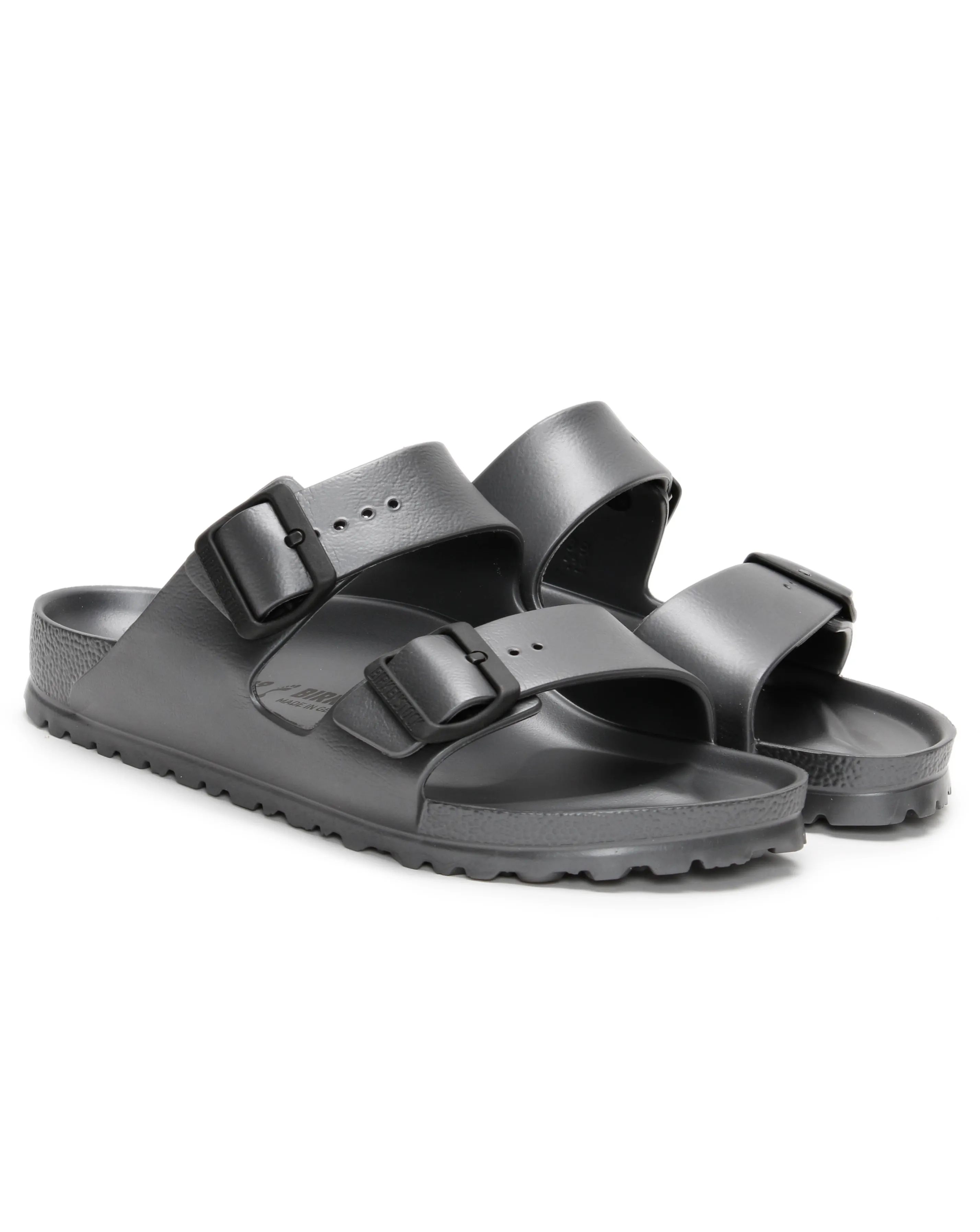 Birkenstock Arizona EVA Anthracite Two Bar Mules Narrow Width | Simply Be