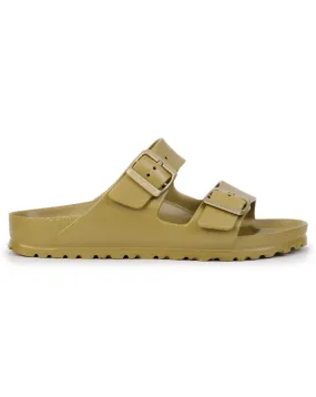 Birkenstock Arizona EVA Glamour Gold Two Bar Mules Narrow Width