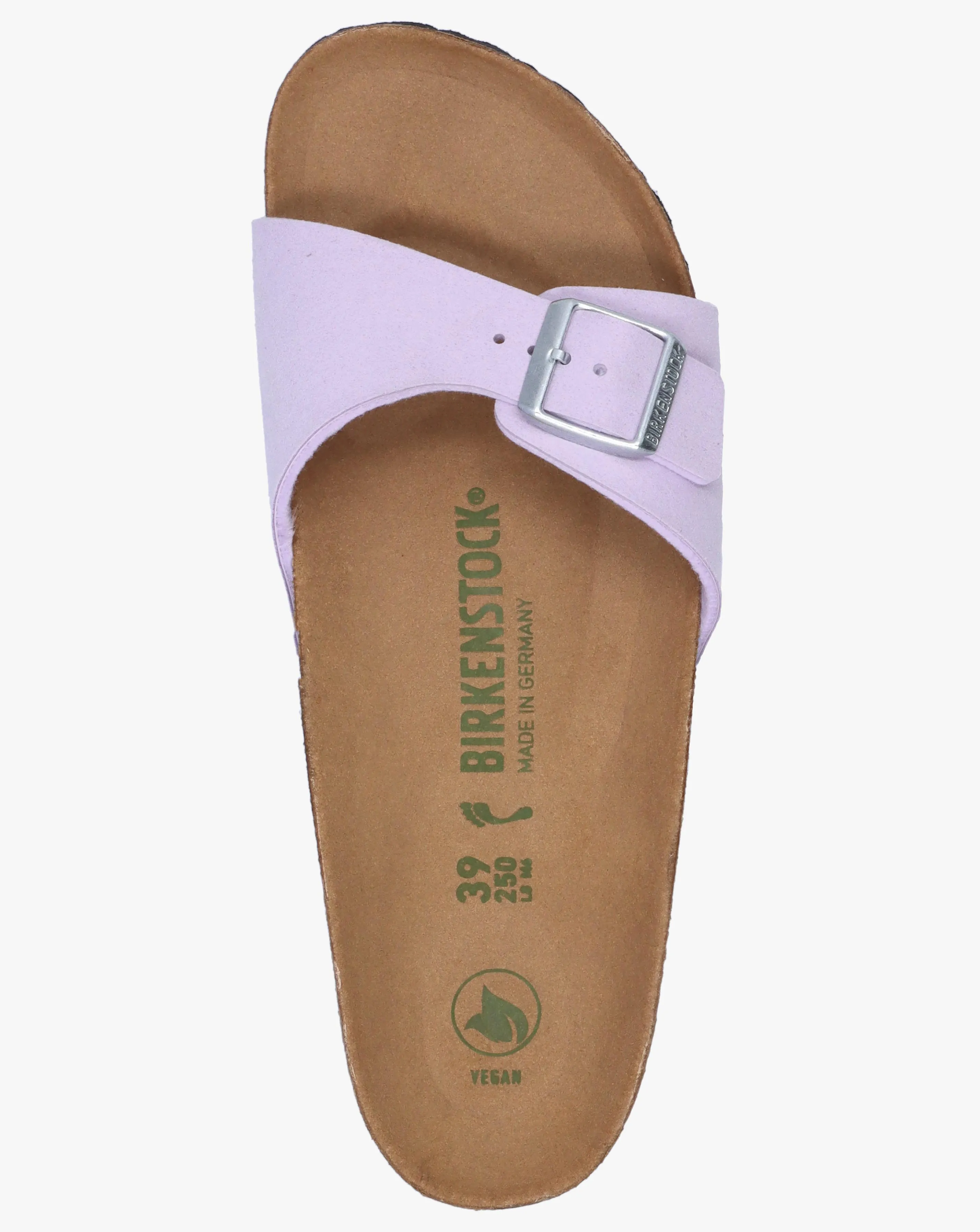 Birkenstock Madrid Soft Birki Vegan Purple Fog Mules Narrow Width | Simply Be