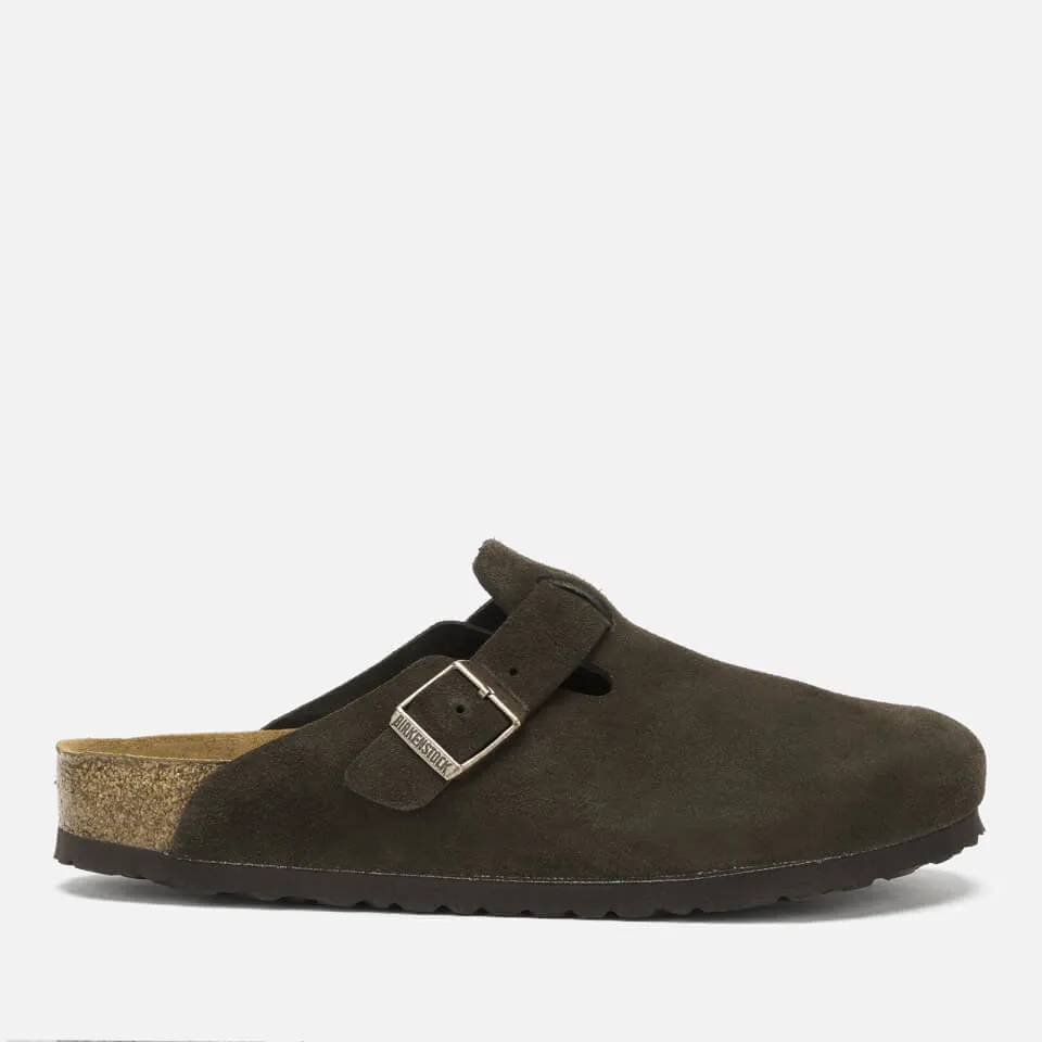 Birkenstock Men's Boston Suede Mules - Mocca - EU 41/UK 7.5 | Coggles