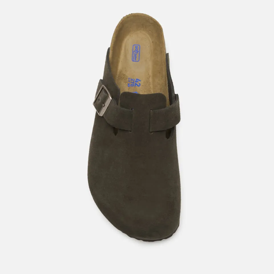 Birkenstock Men's Boston Suede Mules - Mocca - EU 41/UK 7.5 | Coggles