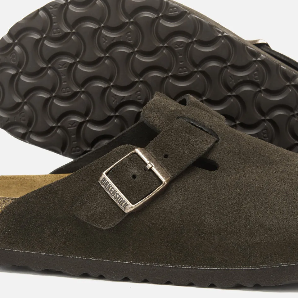 Birkenstock Men's Boston Suede Mules - Mocca - EU 41/UK 7.5 | Coggles