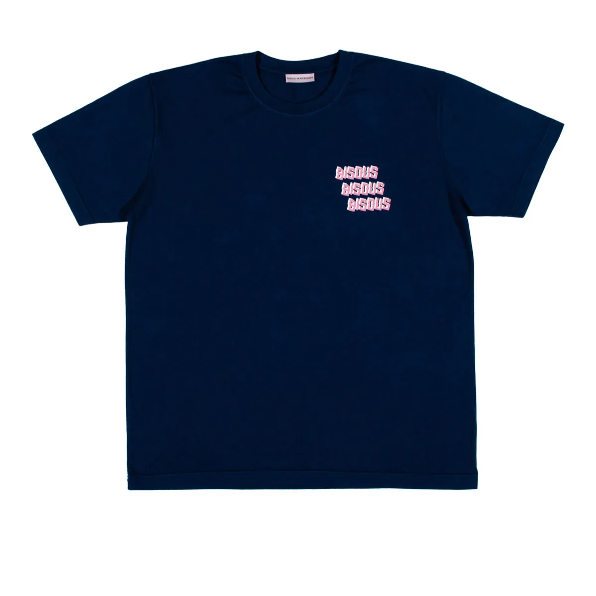 Bisous Skateboards - Bisous x3 T-Shirt - Navy-