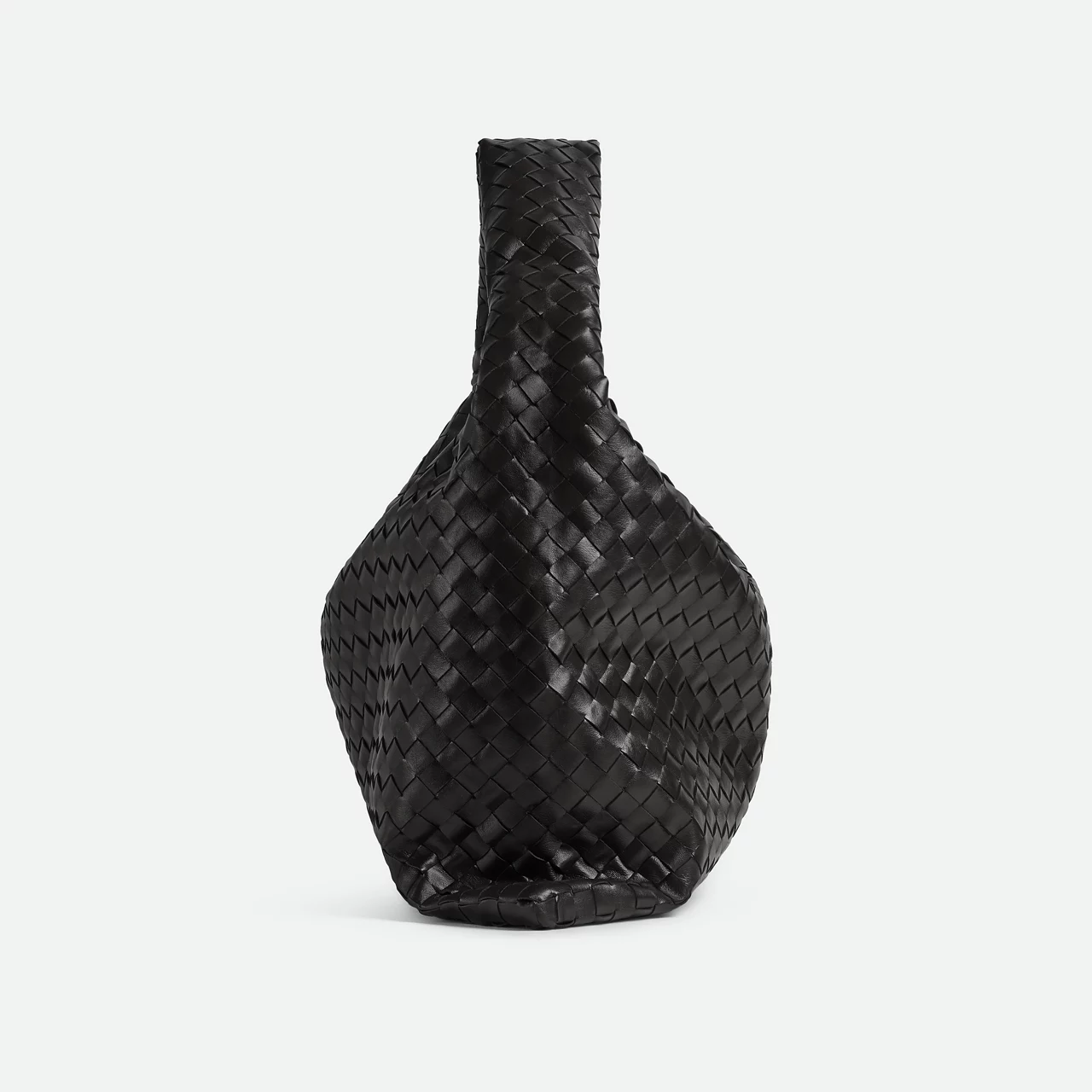 BOTTEGA VENETA Large Hop Shoulder Bag - BLACK-M BRASS