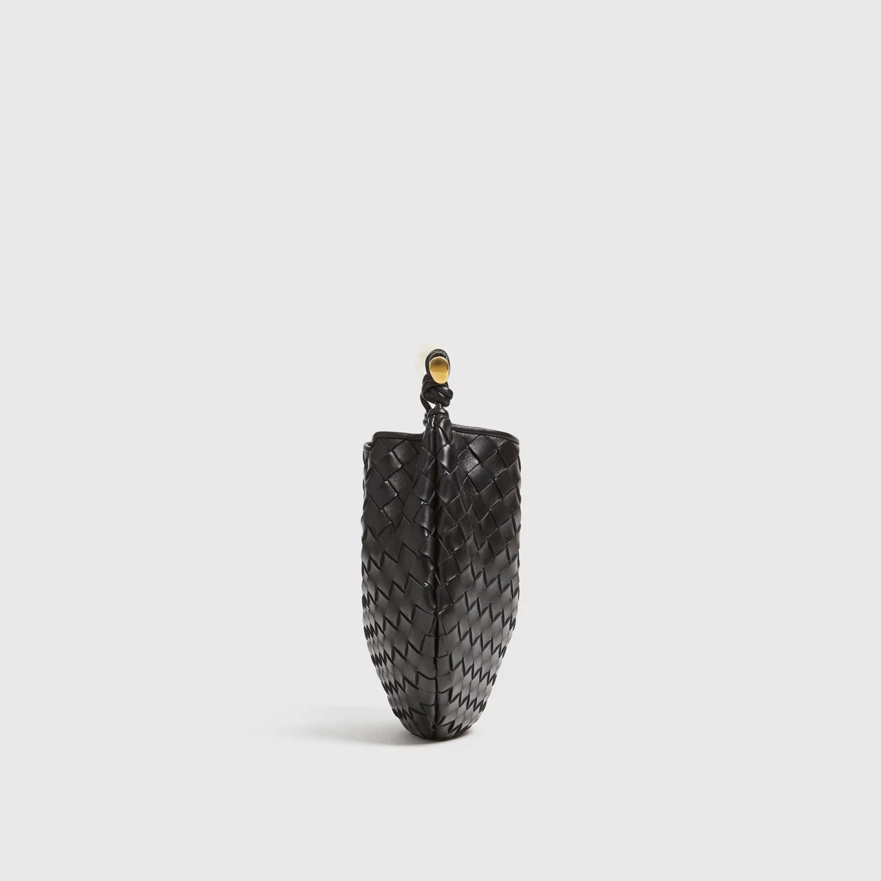 BOTTEGA VENETA Small Sardine Shoulder Bag - BLACK  MUSE BRASS