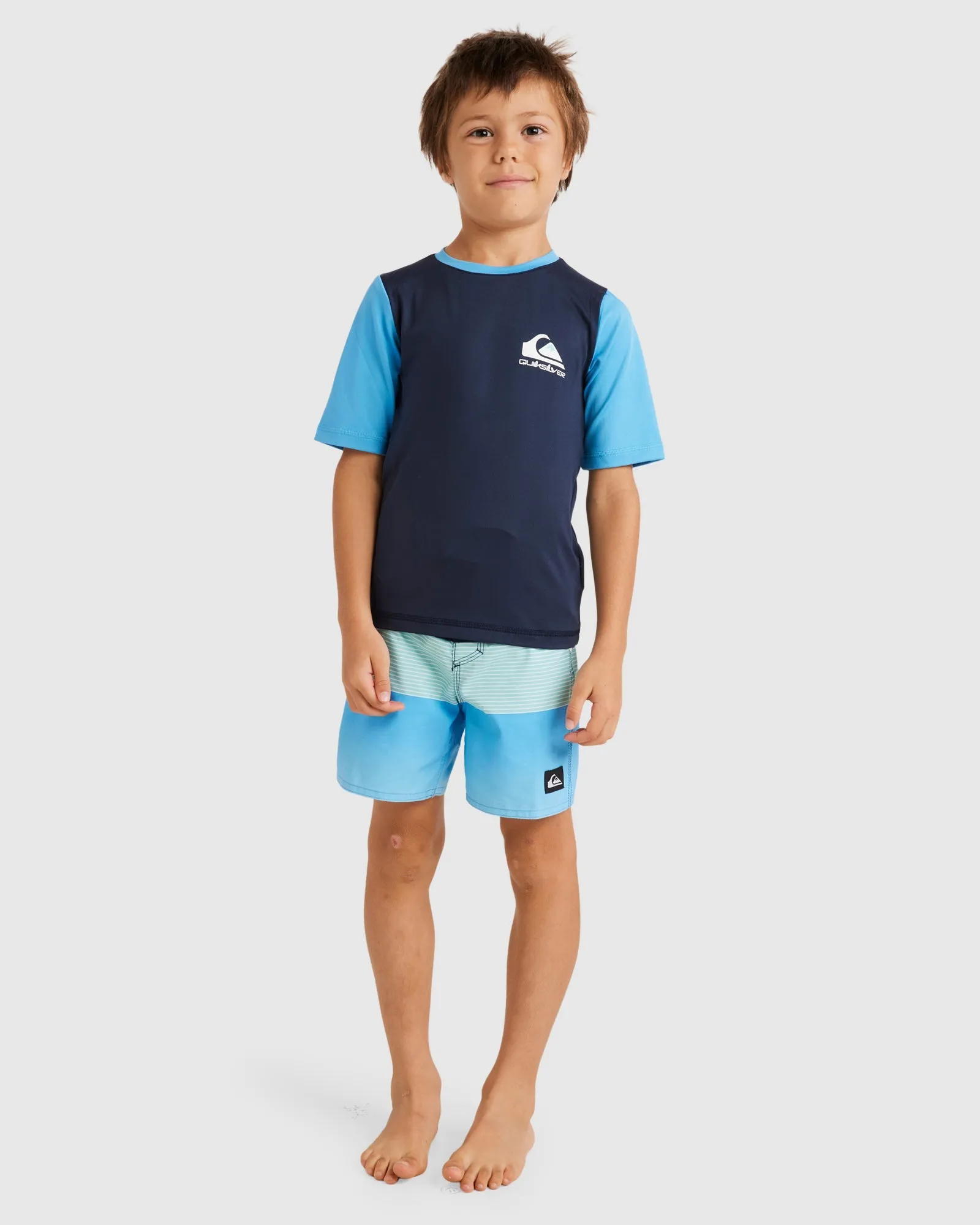 BOYS 2-7 HEATS OMNI SHORT SLEEVE UPF 50 RASH VEST