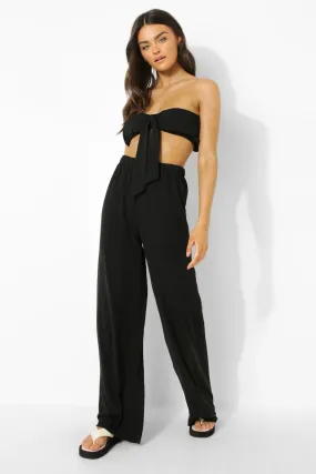 Bralette And Wide Leg Pants