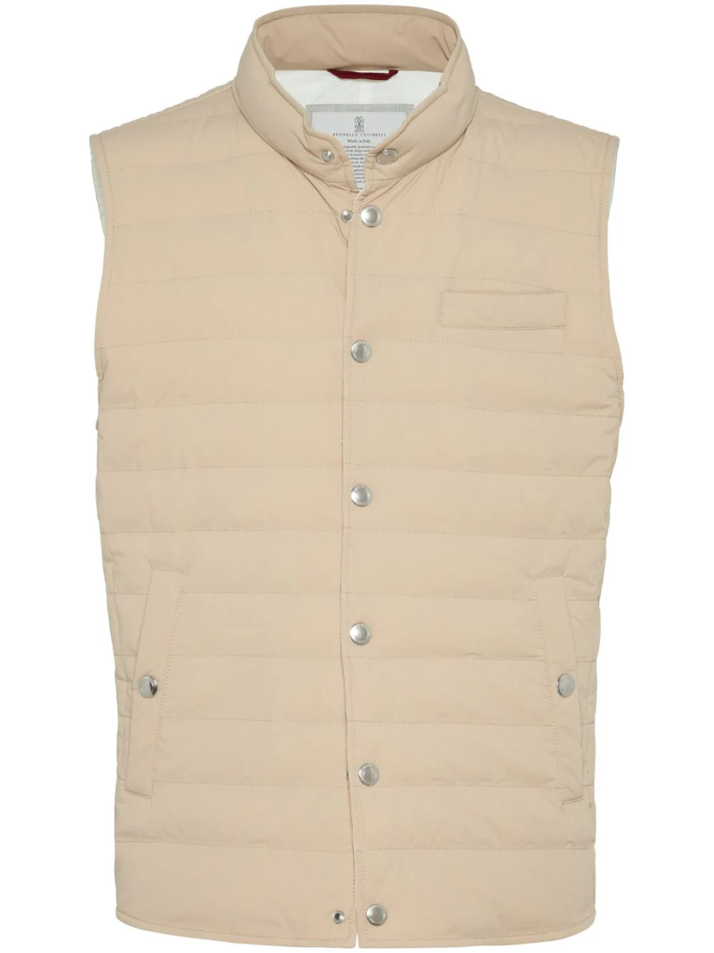 Brunello Cucinelli Quilted Sleeveless Vest Brown | Luxury and style at your fingertips