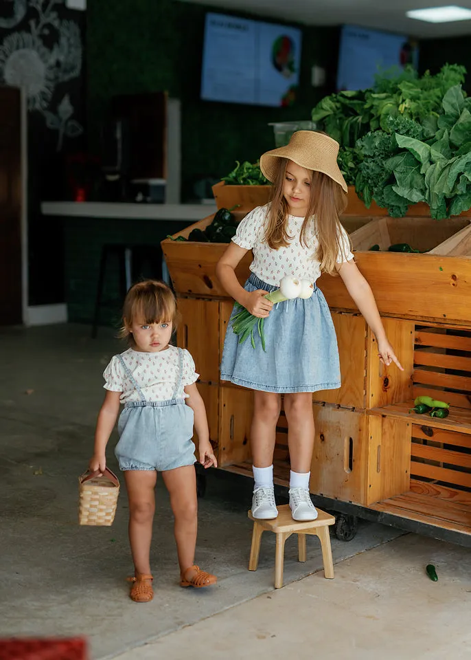 Bubble Suspender Shorts