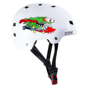 Bullet x Santa Cruz Helmet Slasher Gloss White OSFA 49-54cm YOUTH