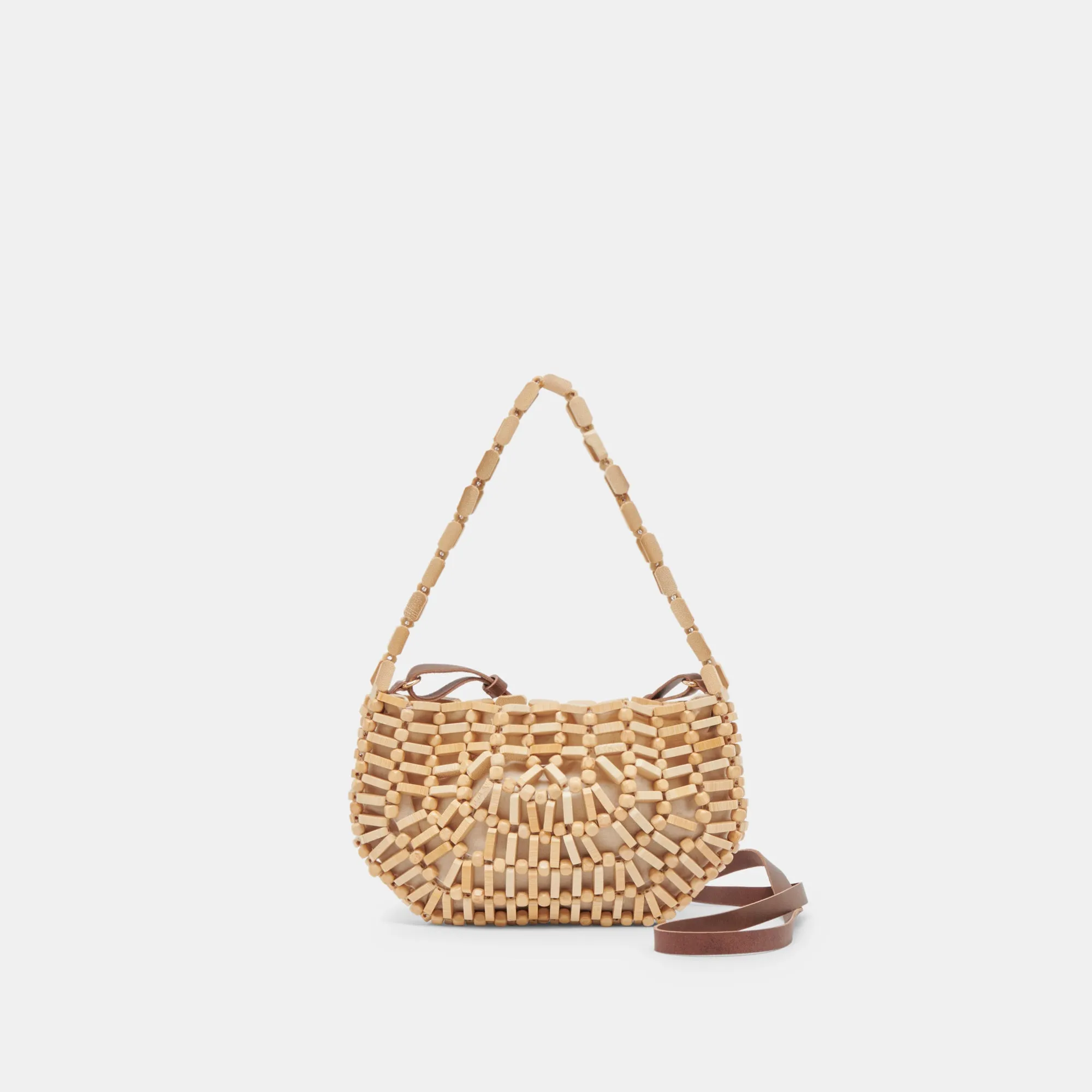 CALLIE SHOULDER BAG NATURAL WOOD