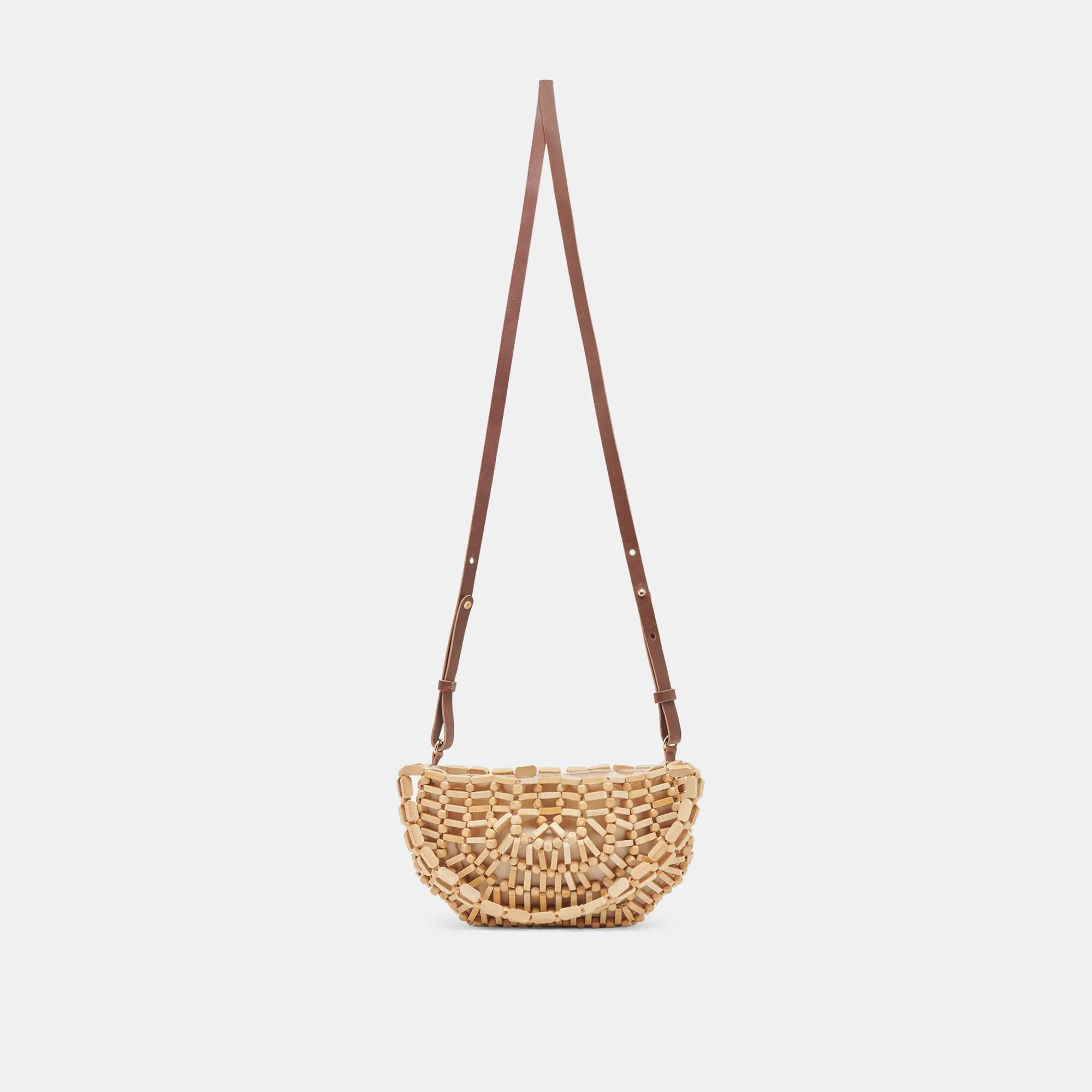 CALLIE SHOULDER BAG NATURAL WOOD