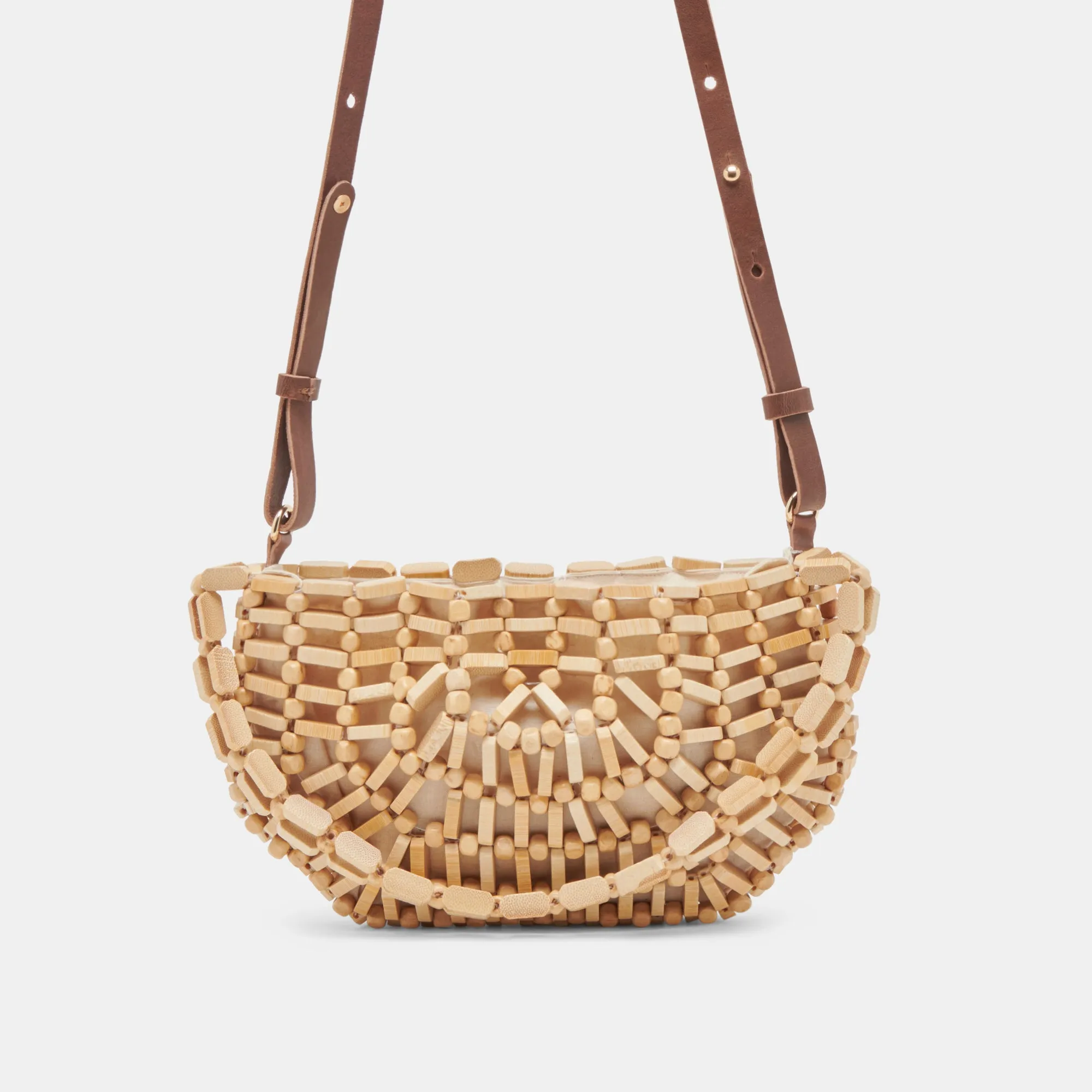 CALLIE SHOULDER BAG NATURAL WOOD