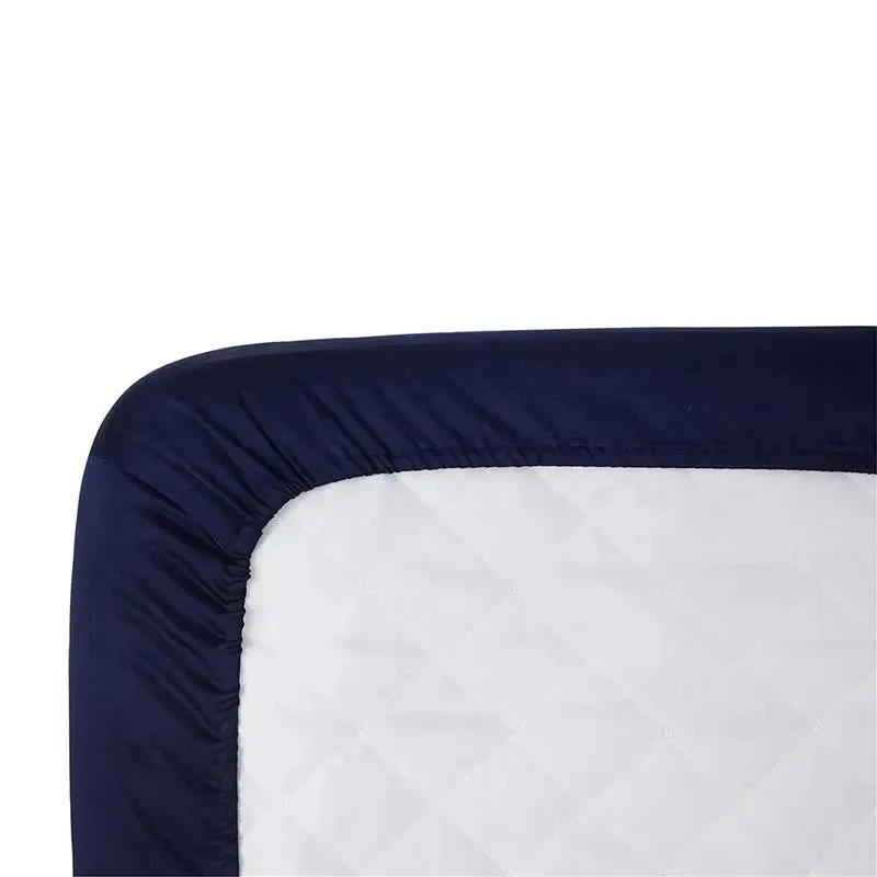 Carter' s Sateen Fitted Crib Sheet, Navy