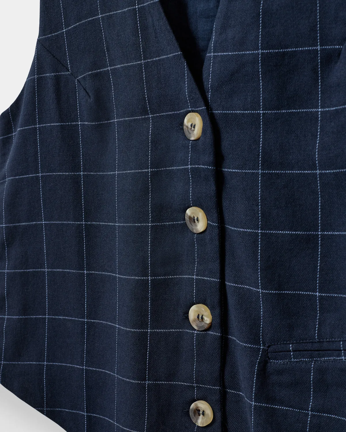 CASITASW VEST - Navy check