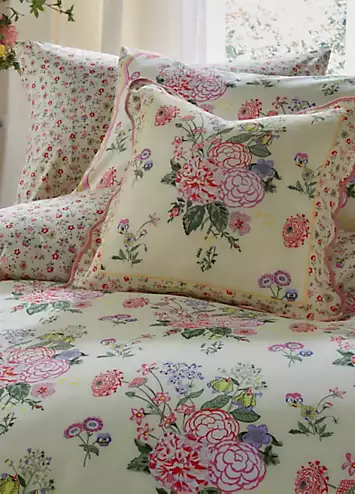 Cath Kidston Floral Fields 100% Cotton Percale 180 Thread Count Duvet Cover Set | Kaleidoscope