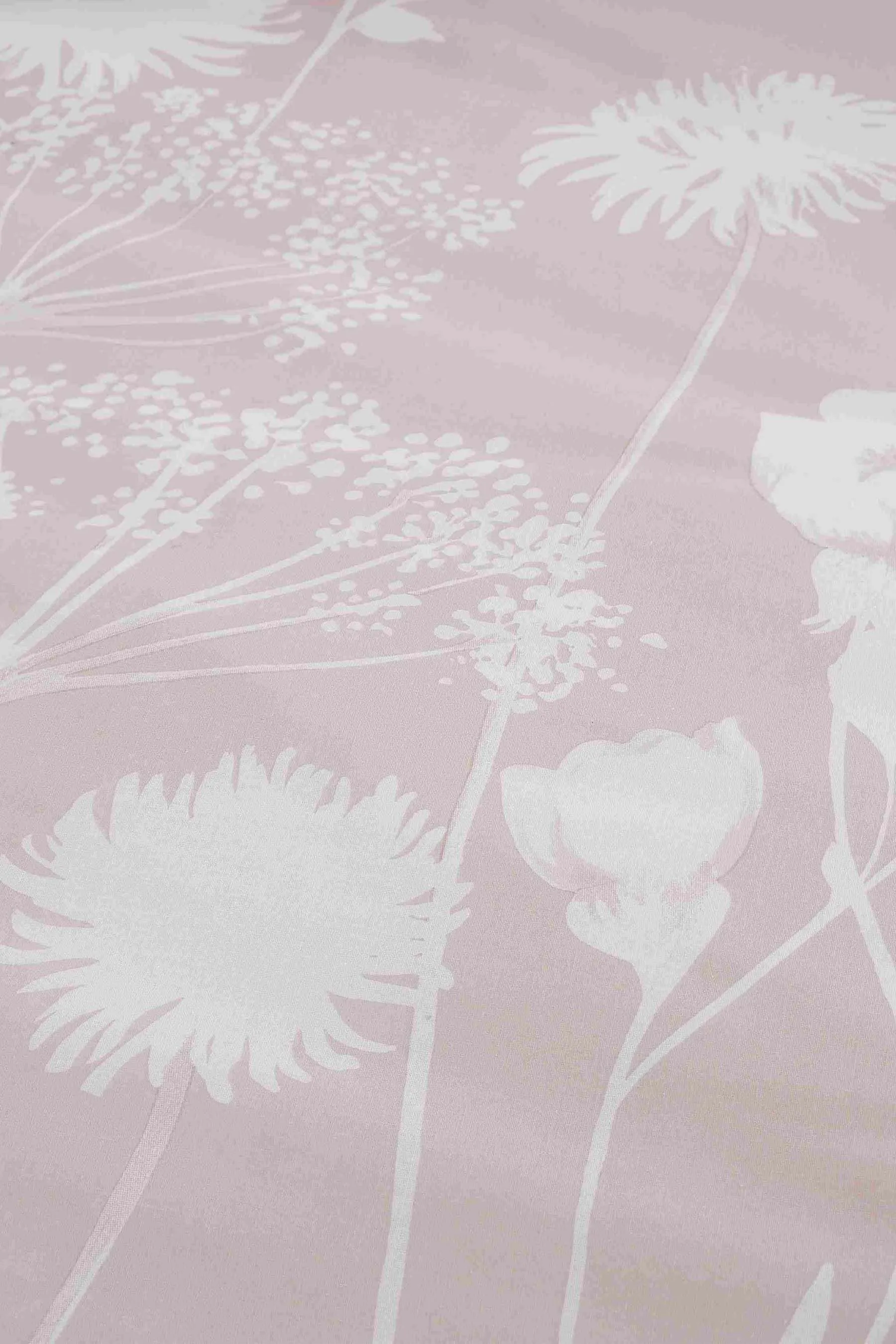 Catherine Lansfield Blush Pink Meadowsweet Floral Reversible Duvet Cover Set