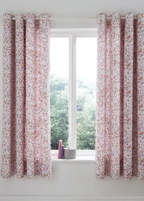 Catherine Lansfield Enchanted Butterfly Fully Reversible Eyelet Curtains