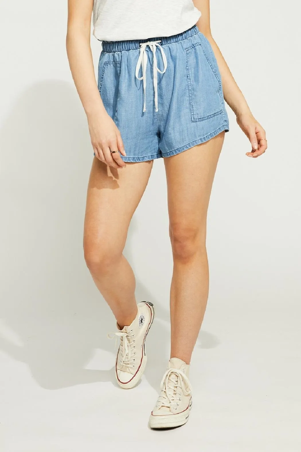 Chambray Shorts