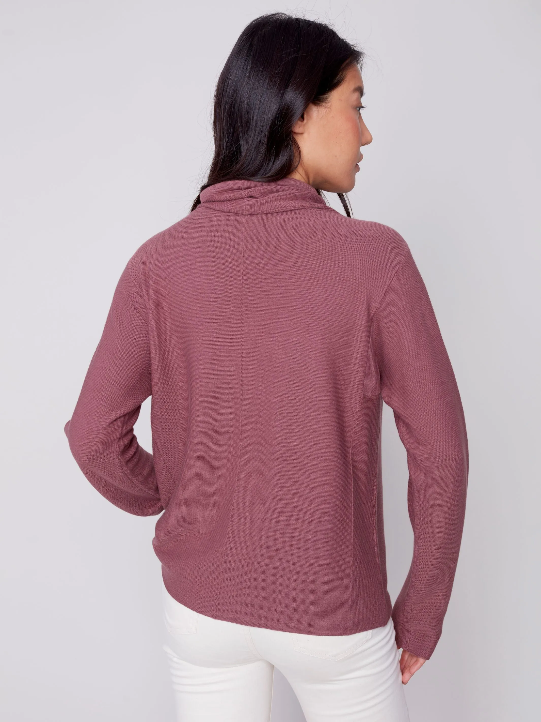 Charlie B Ottoman Sweater with Funel Neck