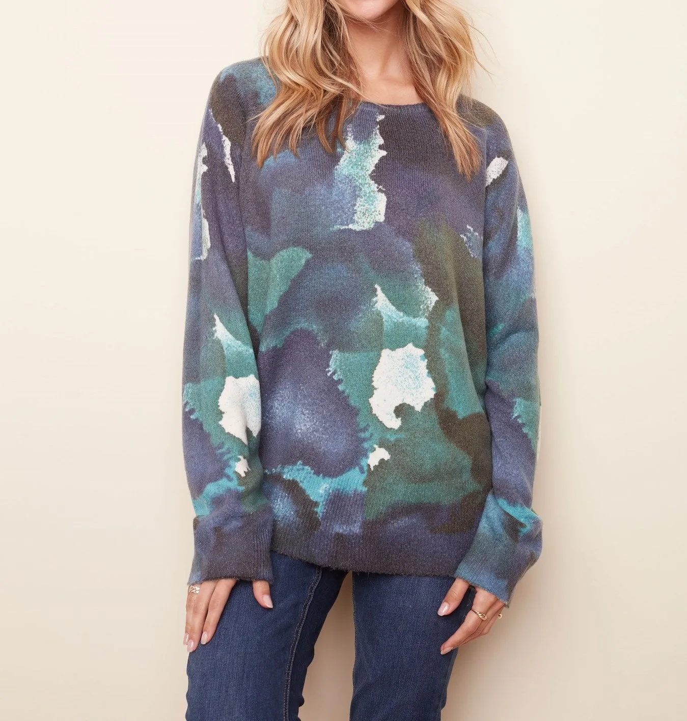 Charlie B Reversible Printed Sweater